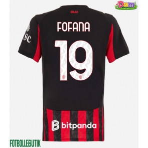 AC Milan Youssouf Fofana #19 Hemmatröja Kvinnor 2025-26 Kortärmad